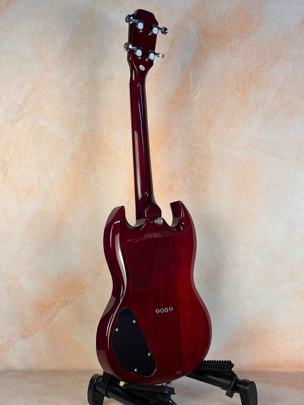 Flight Pioneer Solid Body Electric Ukulele - Cherry Red, Bold & Dynamic - Island Bazaar Ukes