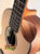 Wooden Victoria Tenor EQ-A ukulele with black fretboard and natural finish in gig bag