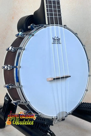 Gold Tone Tenor-Scale Banjolele with Case BU-T featuring wooden rim and white drum head