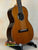 Wooden Ohana TK-50G Solid Cedar & Rosewood Tenor Ukulele on a black stand