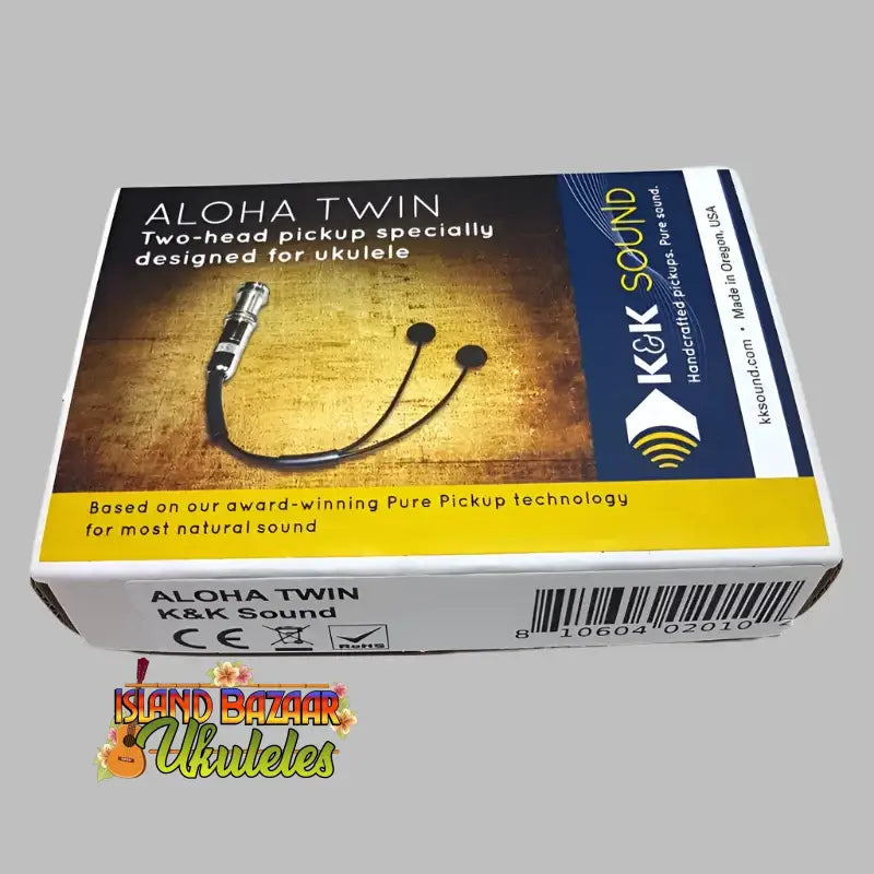 K&K Aloha Twin Double-Sensor Ukulele Pickup System for enhanced sound quality