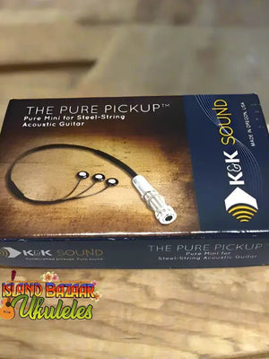 K&K Pure Mini Acoustic Guitar Pickup in packaging from The Island Bazaar Ukes