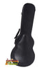 Black hardshell guitar case with latches for Kala Archtop Concert Ukulele, plush interior