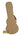 Tan hardshell guitar case with metal latches for Kala Archtop Tenor Uke Hardcase Tweed