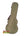Olive-colored hardshell guitar case with brown leather handles for Kala Archtop Tenor