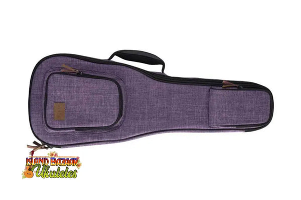 Purple fabric Kala Baritone Ukulele Case from the Sonoma Coast Collection at Island Bazaar