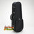 Black hardshell violin case with side pocket for Kala Baritone Ukulele Hard Foam Case