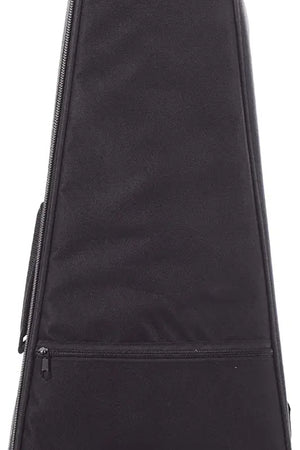 Black padded gig bag featuring U-BASS logo for Kala Black Journeyman U-BASS Ukulele