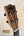 Wooden headstock of Kala Cedar & Acacia Tenor Ukulele with black tuning pegs