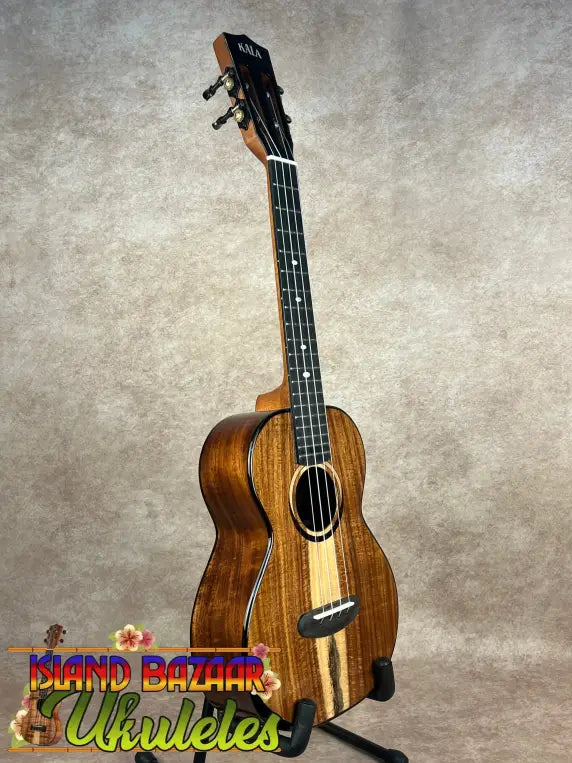 Kala Contour Series Tenor Ukulele with solid acacia body and dark fretboard