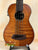 Beautiful Flamed Maple Bass Ukulele with Black Fretboard from Kala EM-FS Exotic Macawood Tenor