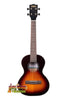 Sunburst-colored Kala Flame Maple Tenor Ukulele Tobacco Burst KA-FMTB-T with dark neck