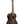 Dark brown Kala Gloss Ziricote tenor ukulele with striped wood grain pattern