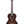 Dark brown Kala Gloss Ziricote tenor ukulele with four strings and round sound hole