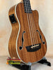 Acoustic-electric Kala Journeyman U•BASS® with f-holes in mahogany wood construction