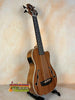 Acoustic-electric bass ukulele with f-holes and wood finish, Kala Journeyman U•BASS®