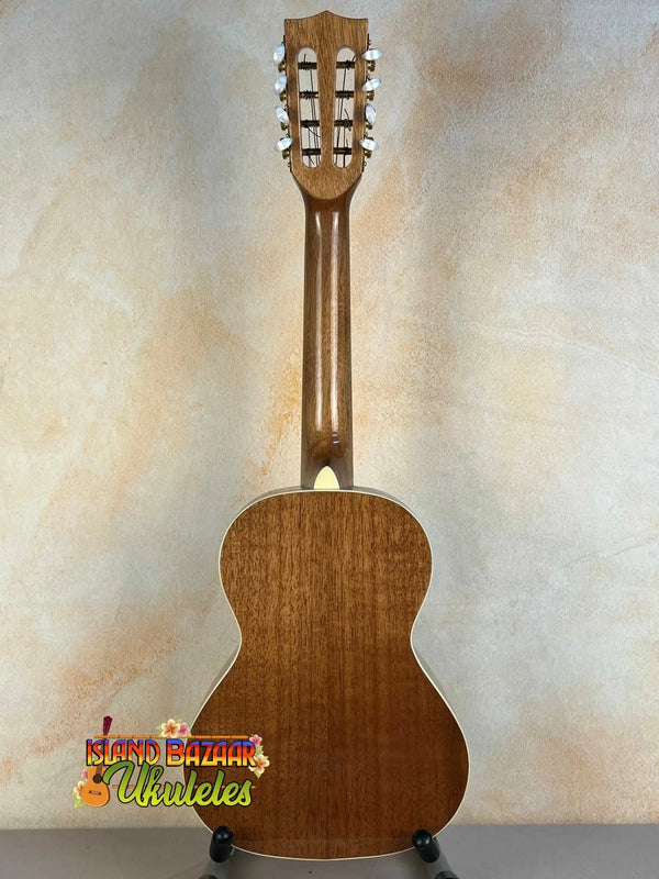 Wooden acoustic guitar with natural finish for Kala KA-8 Eight-String Tenor Ukulele