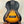 Sunburst-colored Archtop Tenor Ukulele on a stand, Kala KA-JTE-2TS with f-holes