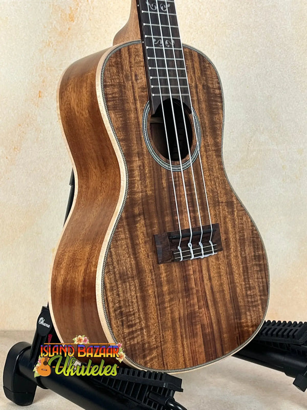 Beautiful Koa Wood Ukulele with Dark Grain Patterns for Kala KA-SA-C Acacia Concert Ukulele