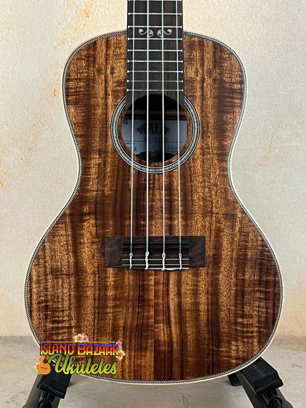 Beautiful Koa Wood Tenor Ukulele with Striking Grain Patterns in Kala KA-SA-C Acacia Concert