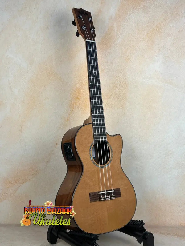 Acoustic-electric Kala KA-SCAC-T-CE Tenor Ukulele in natural wood finish with EQ