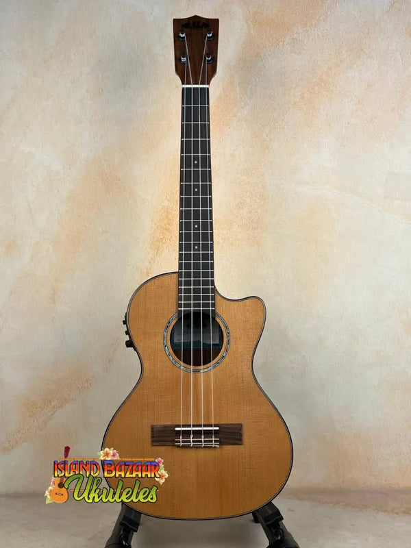 Acoustic-electric Kala KA-SCAC-T-CE Tenor Ukulele with natural wood finish