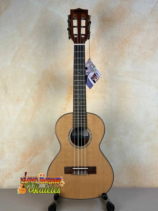 Kala KA-SCAC-T6 6-String Tenor Ukulele with natural wood finish and cedar top