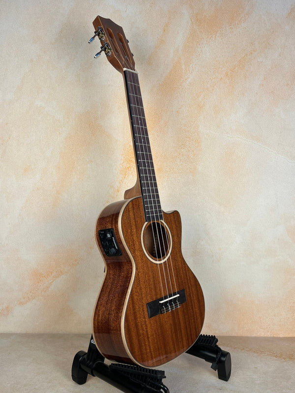 Kala KA - SMH - TG - CE Tenor Electric Ukulele - Solid Mahogany & Warm Tone - Island Bazaar Ukes