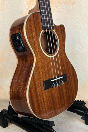 Kala KA - SMH - TG - CE Tenor Electric Ukulele - Solid Mahogany & Warm Tone - Island Bazaar Ukes