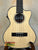 Natural wood Kala KA-STGE-C tenor ukulele with mahogany cutaway and built-in EQ electronics