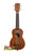 Wooden Kala Makala-Series Satin Mahogany Soprano Ukulele Model MK-S with four strings