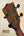 Guitar headstock with black tuning pegs on Kala Satin Hawaiian Koa Tenor Electric Ukulele