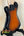 Sunburst-colored Kala Solid Body 4-String Tobacco Burst Fretted U•BASS® on stand