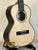 Wooden Kala Solid Spruce Top Tenor Ukulele Striped Wood KA-SSEBY-T on a stand