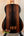 Acoustic guitar with dark striped wood grain, Kala UBASS-EBY-FSRW Striped Ebony Acoustic-Electric