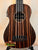 Striped Ebony Acoustic-Electric Bass Ukulele featuring Kala UBASS-EBY-FSRW design