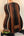 Acoustic guitar with dark rosewood, light binding, and Kala UBASS-EBY-FSRW Striped Ebony design