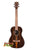 Dark brown Kala Ziricote-Series Baritone Ukulele Model KA-ZCT-B with vertical stripe