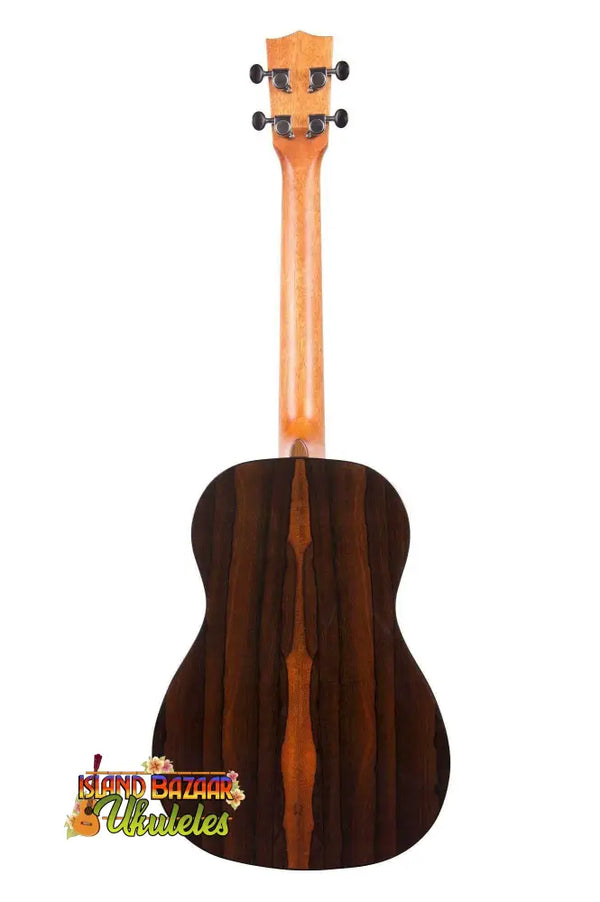 Wooden Kala Ziricote-Series Baritone Ukulele Model KA-ZCT-B with dark rosewood back