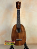 Kamaka HP-1 Pineapple Soprano Ukulele with solid Hawaiian koa and dark wood grain finish