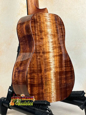 Beautiful Kanile’a Concert Ukulele with Koa wood grain and Deluxe Gig Bag at Island Bazaar