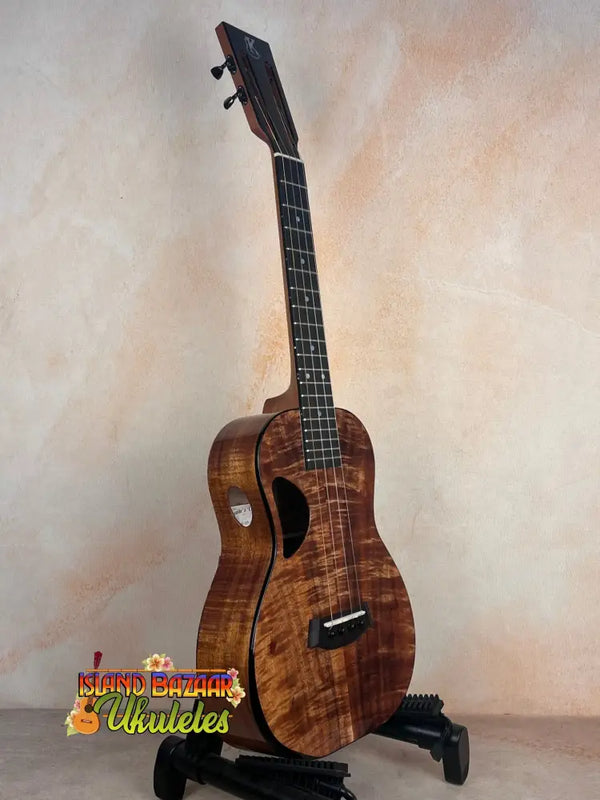 Beautiful Kanile’a DK-T D-Hole Tenor Ukulele in Premium Koa with unique grain patterns