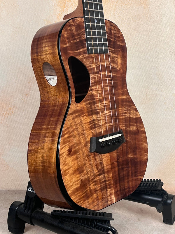 Kanilea DK - T D - Hole Tenor Ukulele Premium Koa w/ Deluxe Gig Bag - Island Bazaar Ukes