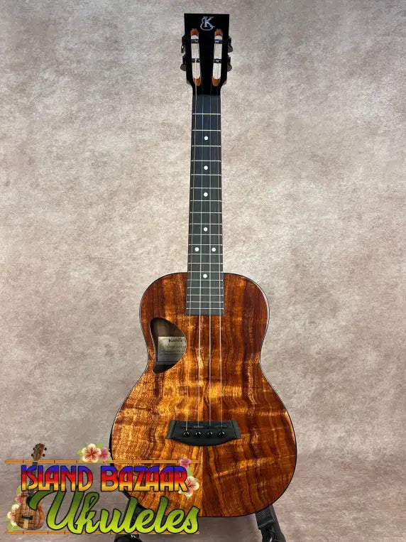 Kanile’a DK-T Pro tenor ukulele with solid koa, ebony fretboard