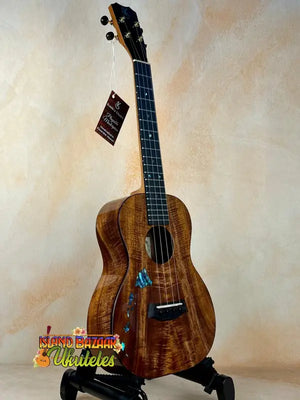 Beautiful Kanile’a Hawaiian Islands Tenor Ukulele in Premium Koa Wood with abalone inlays