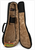 Black guitar case with crushed velvet gold interior for Kanile’a K-1 Deluxe Ukulele