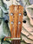 Wooden ukulele headstock with K logo and tuning pegs on Kanile’a K-1 Tenor at Island Bazaar