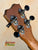 Guitar headstock with black tuning pegs on Kanile’a K-2 Deluxe Concert Ukulele