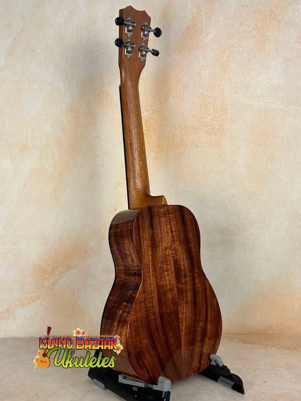 Wooden acoustic guitar with rich brown finish for Kanile’a K-2 Deluxe Concert Ukulele