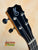 Guitar headstock with silver tuning pegs on Kanile’a K-2 Deluxe Concert Ukulele